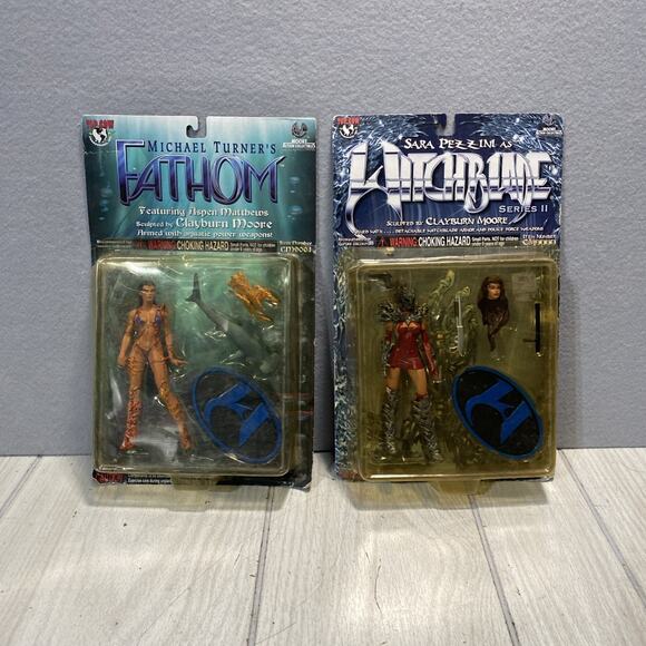Top Cow Moore Action Collectible Sara Pezzini WitchBlade & Fathom Aspen Matthews - Picture 1 of 9